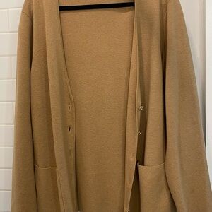 J Crew Tan Blazer Classic cardigan